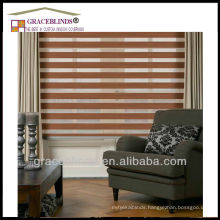 100% polyester double layer zebra blind window covering